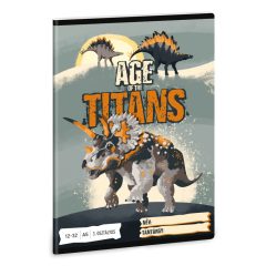   ARS UNA füzet A/5 32 lapos III. osztályos vonalas, Age of Titans, 12-32