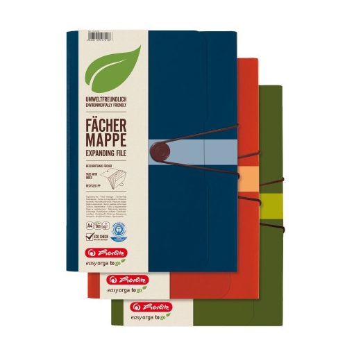 HERLITZ rekeszes mappa easy orga to green kék