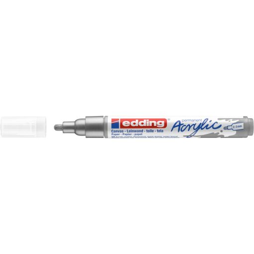 EDDING 5100 AKRIL MARKER B (2-3 MM), Rich Silver