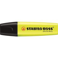 Szövegkiemelő STABILO BOSS vágott, 2-5mm, sárga
