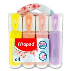 Szövegkiemelő készlet MAPED Fluo Peps Pastel 4db