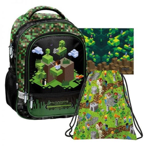 Iskolatáska PASO Game. Ajándék tornazsák és patentos irattartó