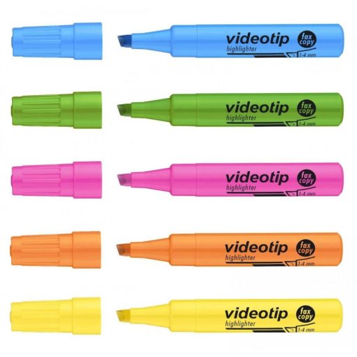 ICO szövegkiemelő Videotip 1-4mm, Fluor kék