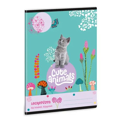 ARS UNA leckefüzet A/5 32 lapos Cute Animals Kitten, Cicás