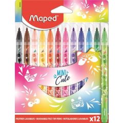 MAPED Filctoll készlet, 12 darabos, kimosható, Mini Cute 