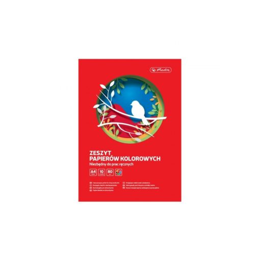 HERLITZ Kivágólap színes A/4 10db/csomag, fényes