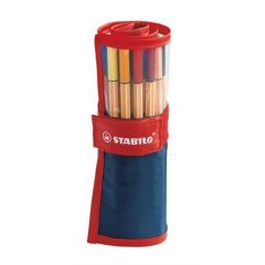   STABILO Point 88 tűfilc készlet 25db felcsavarható tolltartóban