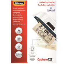 FELLOWES Lamináló fólia A/4 125 mikronos 100db/csomag
