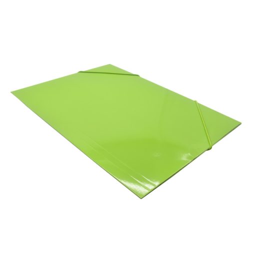 Gumis mappa A/4 karton világoszöld
