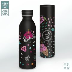 Ars Una duplafalú fémkulacs 500ml, Black Hibiscus