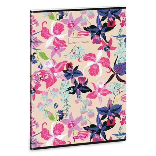ARS UNA füzet A/4 40 lapos kockás, négyzethálós, Beach Flowers
