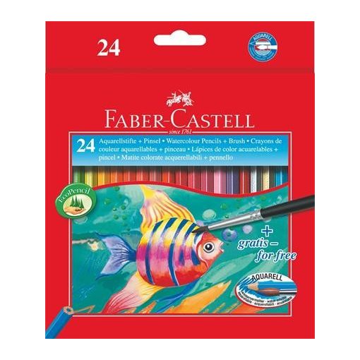 FABER-CASTELL hatszögletű színesceruza 24db aquarell
