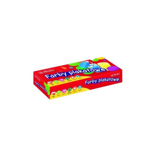 HERLITZ tempera színes, tégelyes, 20ml-es 12db