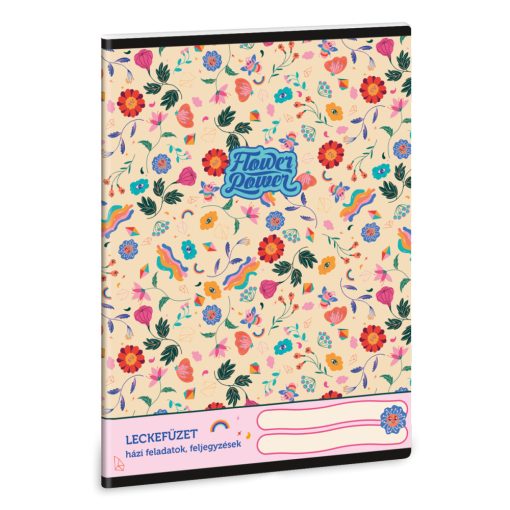 ARS UNA leckefüzet A/5 32 lapos Flower Power