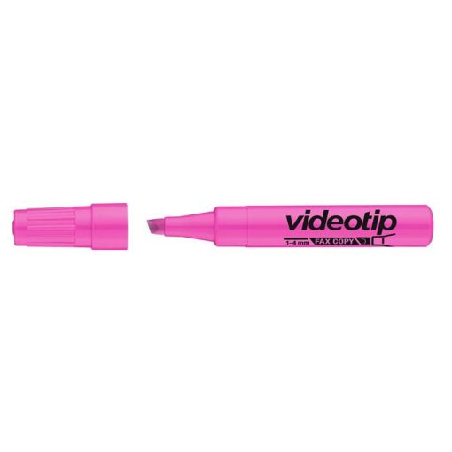 ICO szövegkiemelő Videotip 1-4mm, Fluor rózsaszín