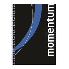   Spirálfüzet A/4-es 70 lapos vonalas Momentum, lyukasztott lapokkal