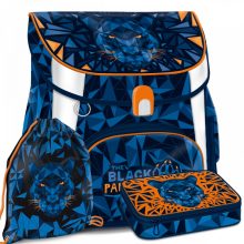 ARS UNA Mágneszáras iskolatáska + többszintes tolltartó + sportzsák, Panther Iskolatáska szett