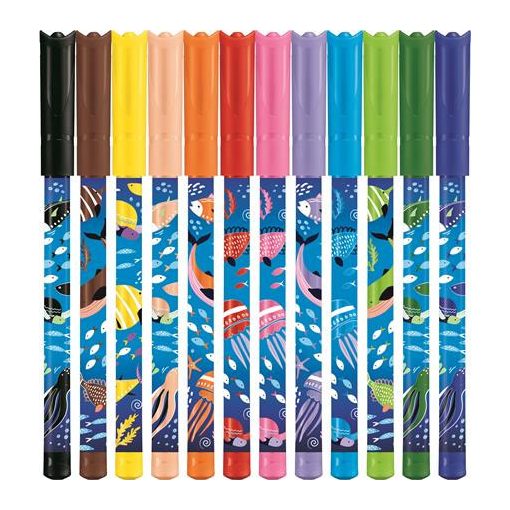 MAPED Color'Peps Ocean Life 12db kimosható filctoll készlet