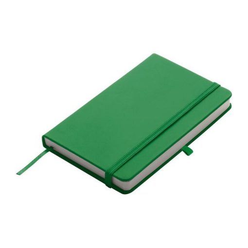 Notesz A/6, gumipánttal, zöld