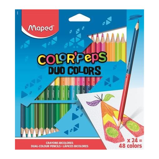 MAPED Color Pep's DUO színesceruza 24db (48szín)