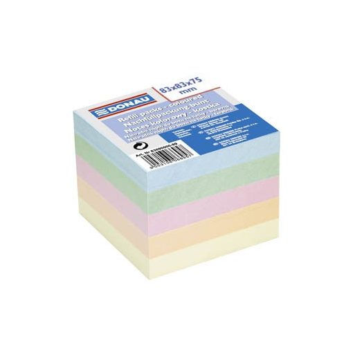 DONAU színes kockatömb 83x83x75 mm