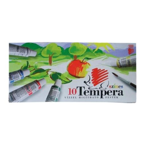 ICO tempera színes, 16ml-es 10db készlet Süni