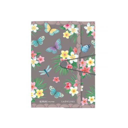 HERLITZ A/4 gumis mappa Ladylike Butterflies