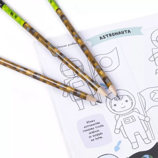 KIDEA Minecraft HB grafitceruza, radírral, 1db