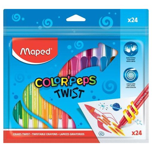 MAPED Color'peps zsírkréta 12db kitekerhető