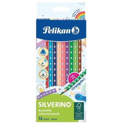 PELIKAN színesceruza 12db, Silverino