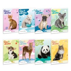   ARS UNA füzet A/5 32 lapos II. osztályos vonalas, Cuki állatok III, 16-32