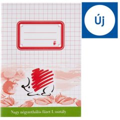   ICO füzet A/5 32 lapos nagy kockás, nagy négyzethálós I. osztályosoknak, Süni