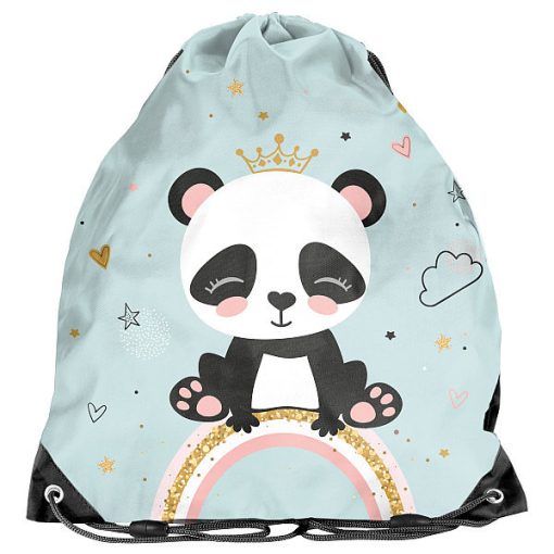 Iskolatáska szett PASO Panda, Szivárvány