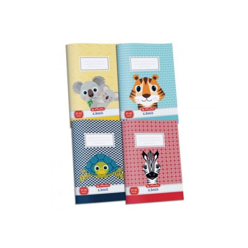 HERLITZ füzet A/5 32 lapos Cute Animals 21-32 vonalas