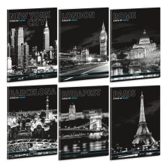 ARS UNA füzet A/5 40 lapos Cities by night, sima