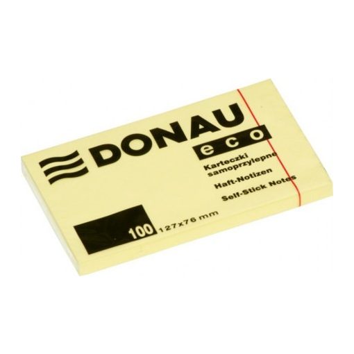 DONAU ECO öntapadós jegyzettömb 127x76mm