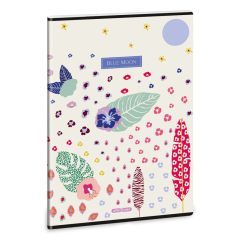   ARS UNA füzet A/4 40 lapos kockás, négyzethálós, Cream Hibiscus