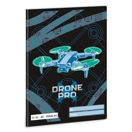 ARS UNA füzet A/5 32 lapos vonalas, Drone Pro  21-32