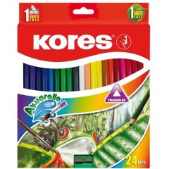 KORES színesceruza akvarell 24db-os