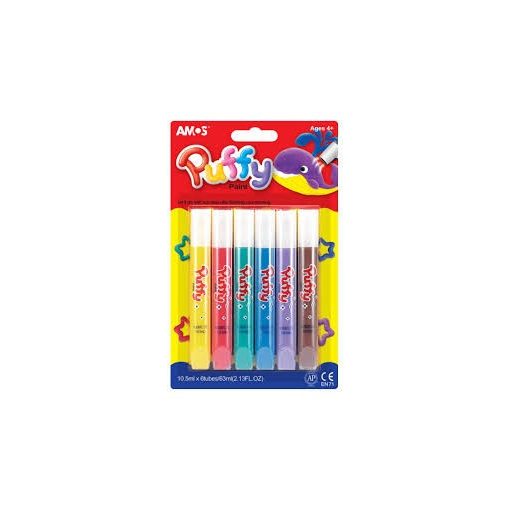 AMOS Puffy puffadó festék 6db