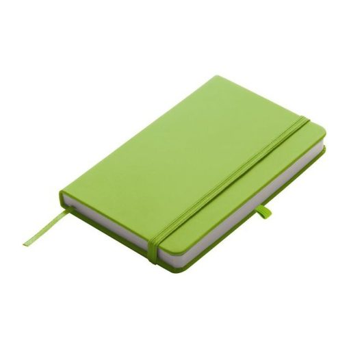 Notesz A/6, gumipánttal, világoszöld, lime