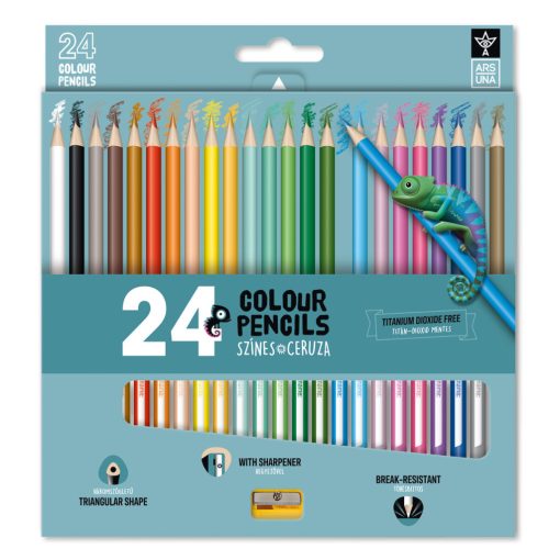 ARS UNA háromszögletű színesceruza 24db 