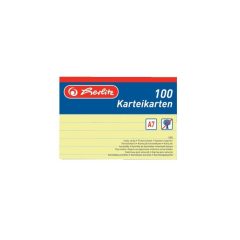 HERLITZ kartotékkártya A/7, 100 ív, vonalas