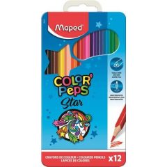 MAPED Color'Peps színesceruza 12db fémdobozban