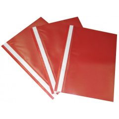Gyorsfűző A/4 PP, piros, 10db