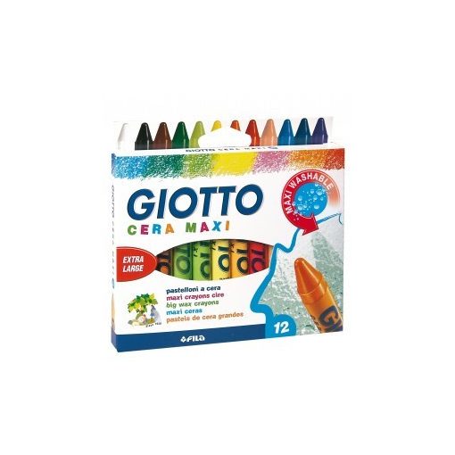 GIOTTO zsírkréta 12db MAXI, Jumbo