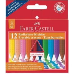 FABER-CASTELL Grip zsírkréta háromszögletű 12db