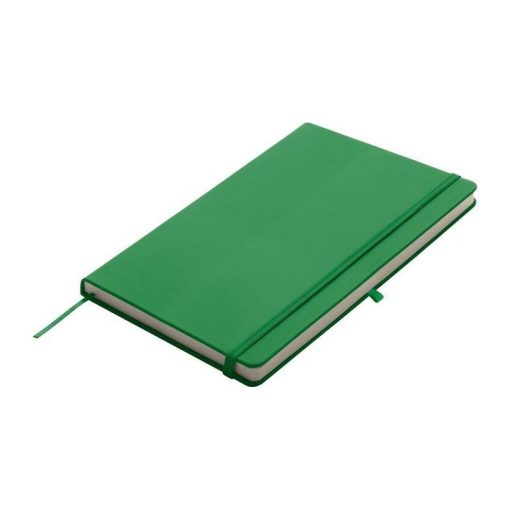 Notesz A/5, gumipánttal, zöld