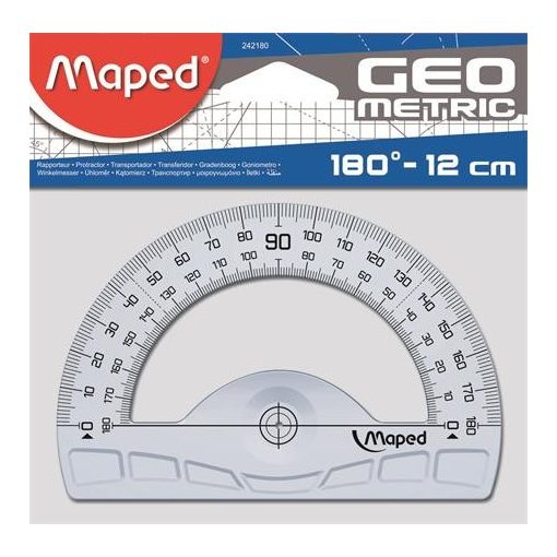 MAPED szögmérő műanyag 180 fok