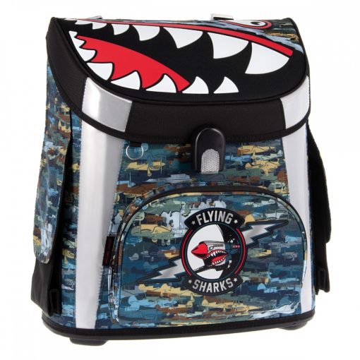 Ars Una kompakt easy mágneszáras iskolatáska Flying Sharks